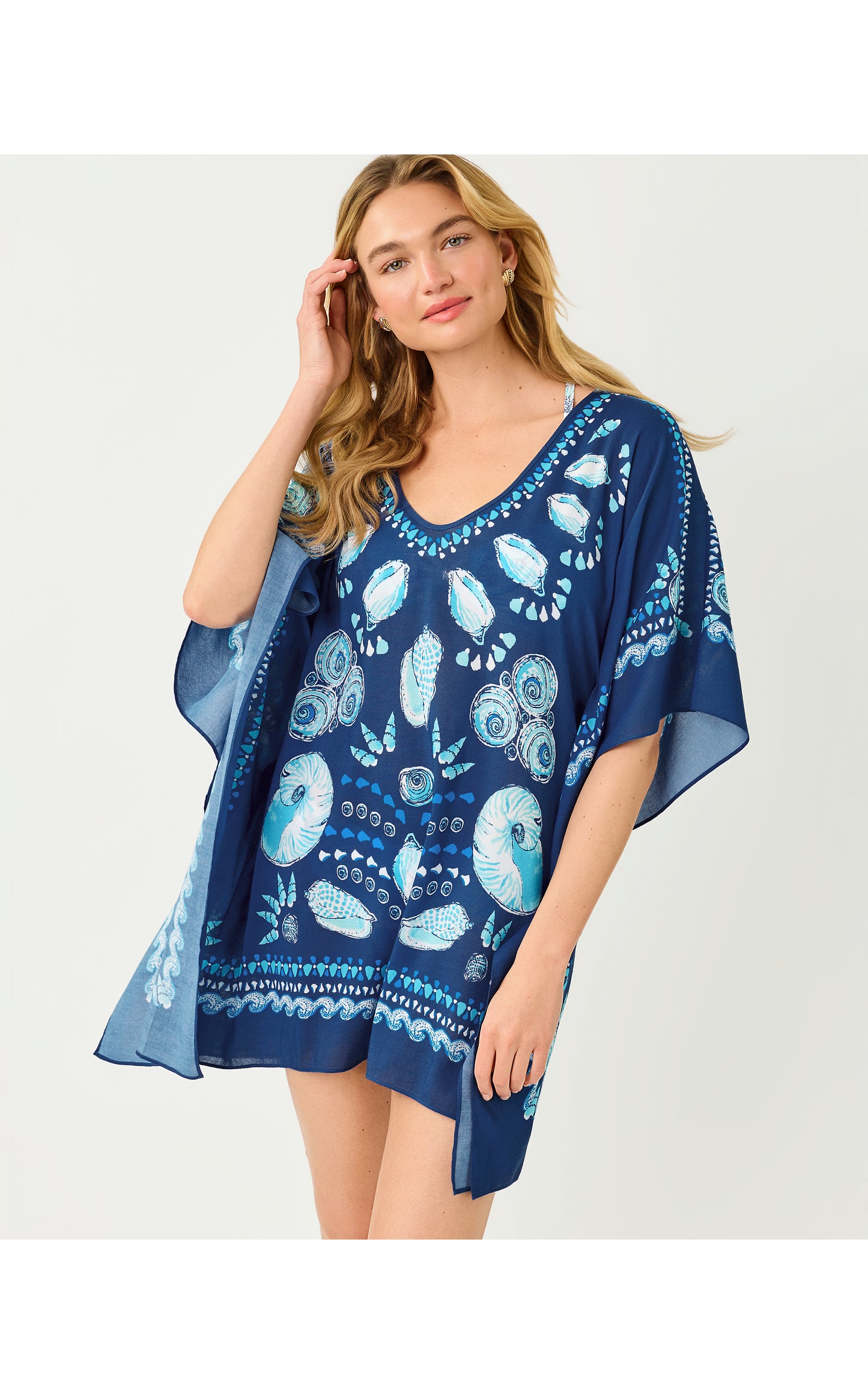 Airsy Coverup - Starlight Navy Shell Shine Engineered Coverup