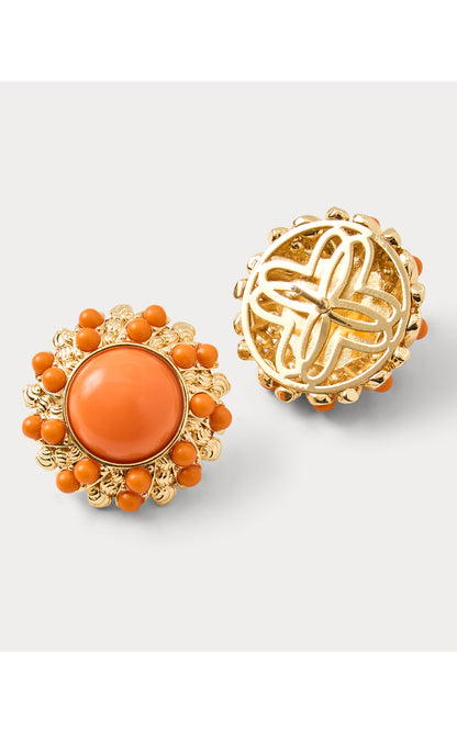 Seaside Harbour Earrings - Sunset Orange