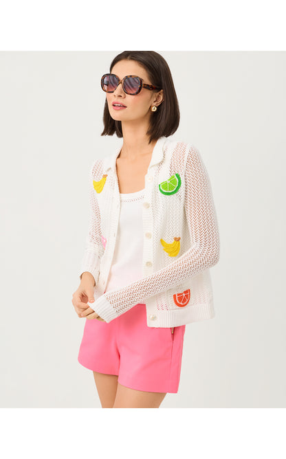 Cormac Mesh Sweater Set - Resort White Tooty Fruity Crochet
