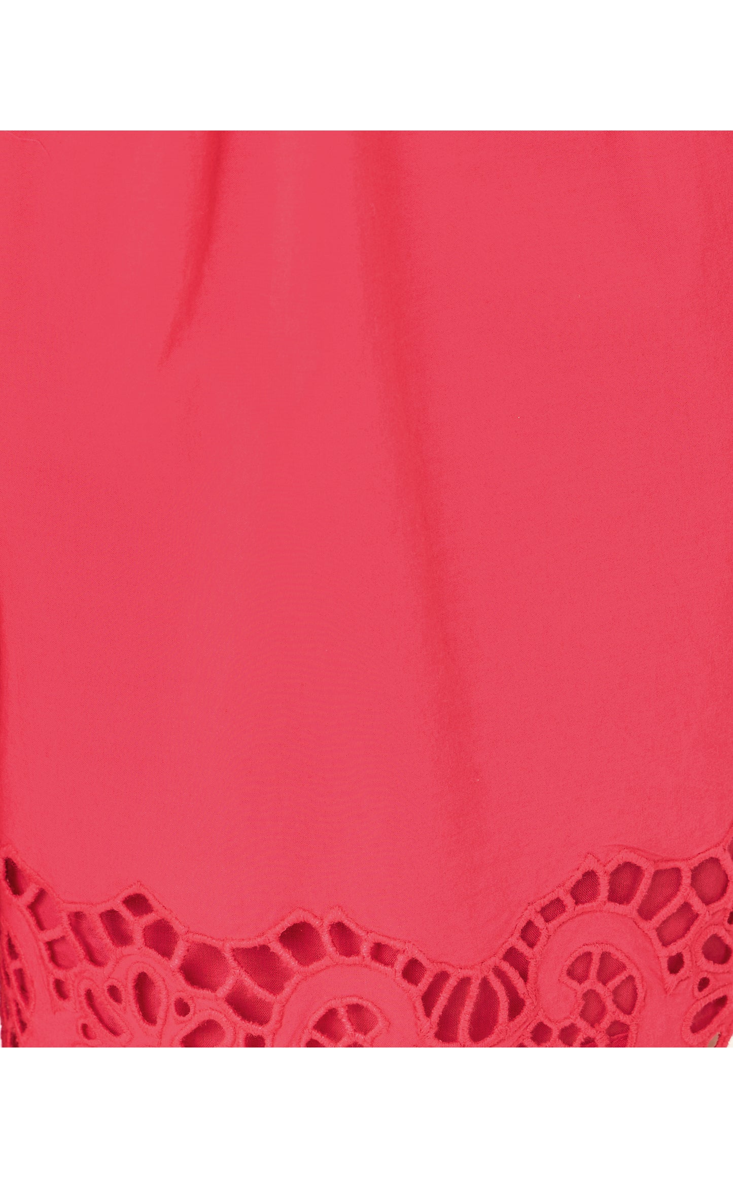 Kilah Eyelet Short - Paradise Punch Medallion Petals Scallop Edge Cambric