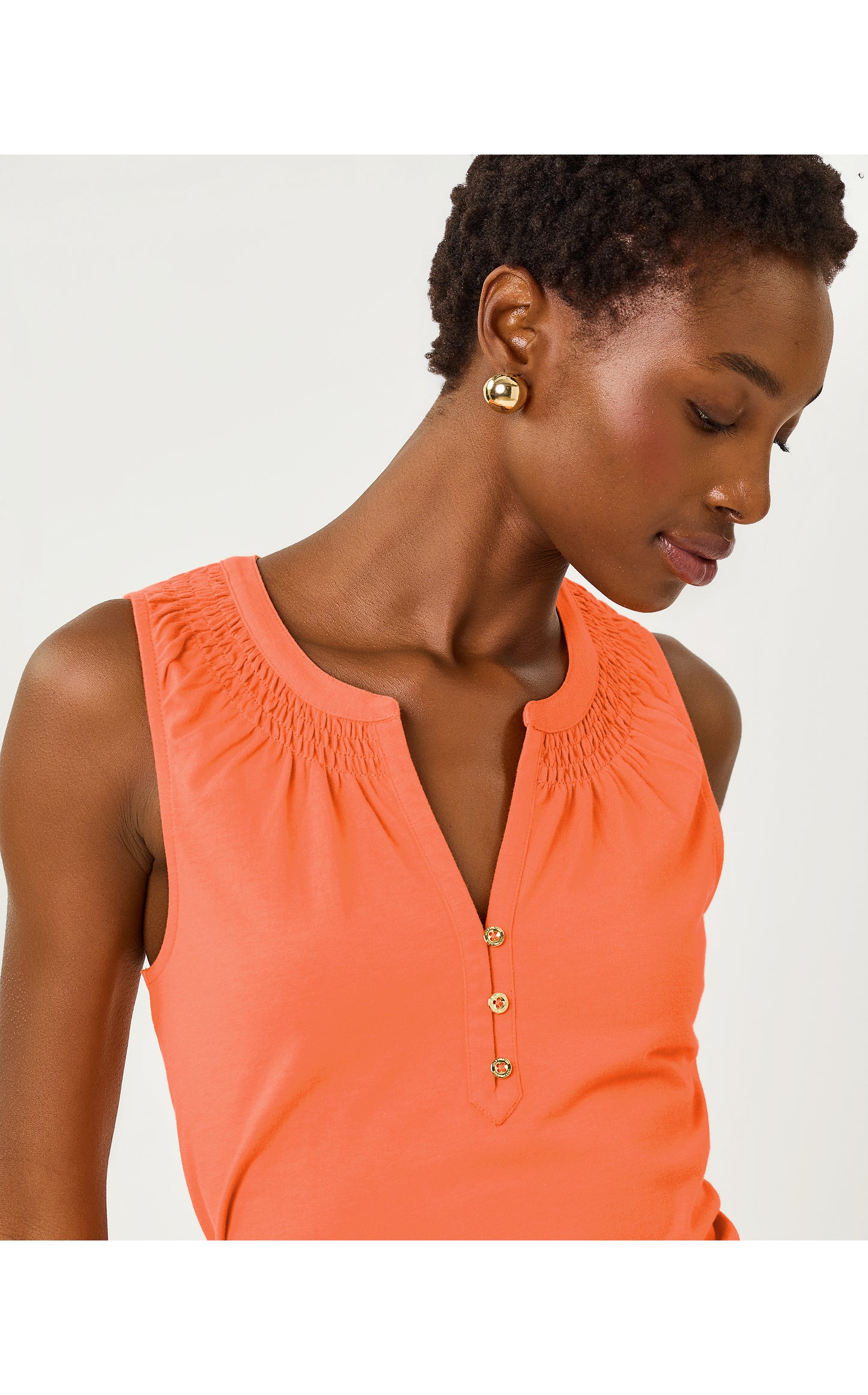 Essie Knit Top -  Sunset Orange