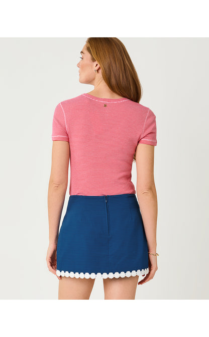 Danica Knit Top - Multi Anchor Mini Embroidery