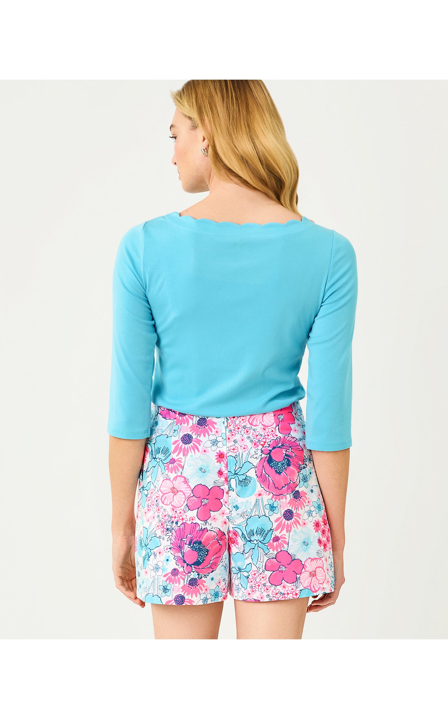 Gleeson Knit Top - Capri Blue