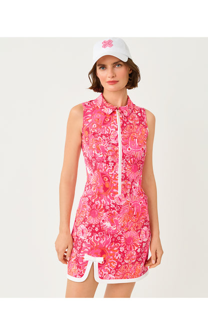 UPF50+ Kathy Bow Dress - Paradise Punch Jims Stuff Golf