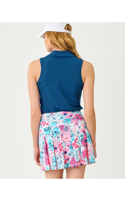UPF50+ Frida Sleeveless Bow Polo - Starlight Navy