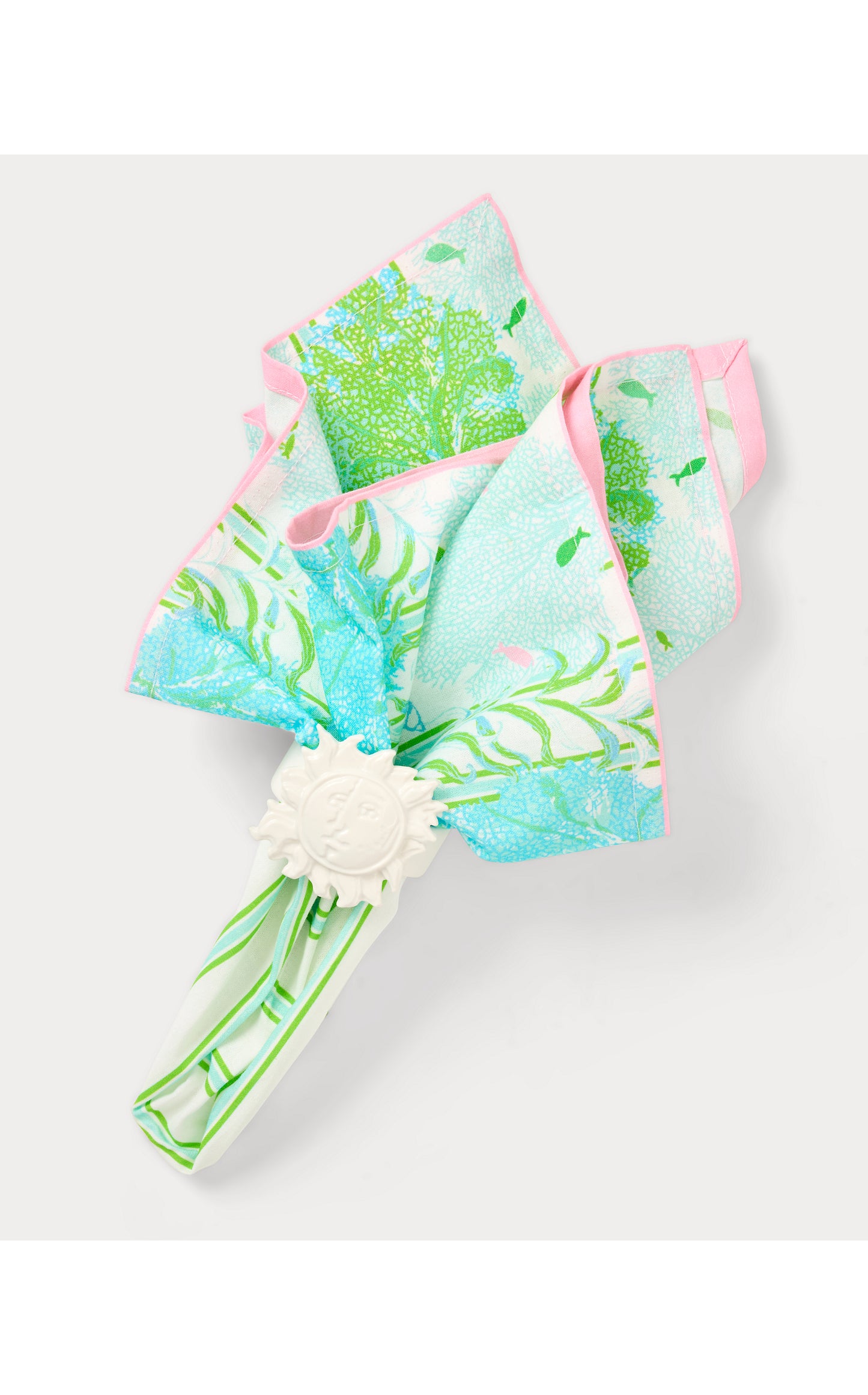 Printed Dinner Napkin Set - Sea Fan Home