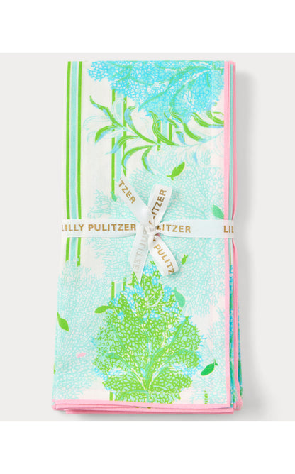 Printed Dinner Napkin Set - Sea Fan Home