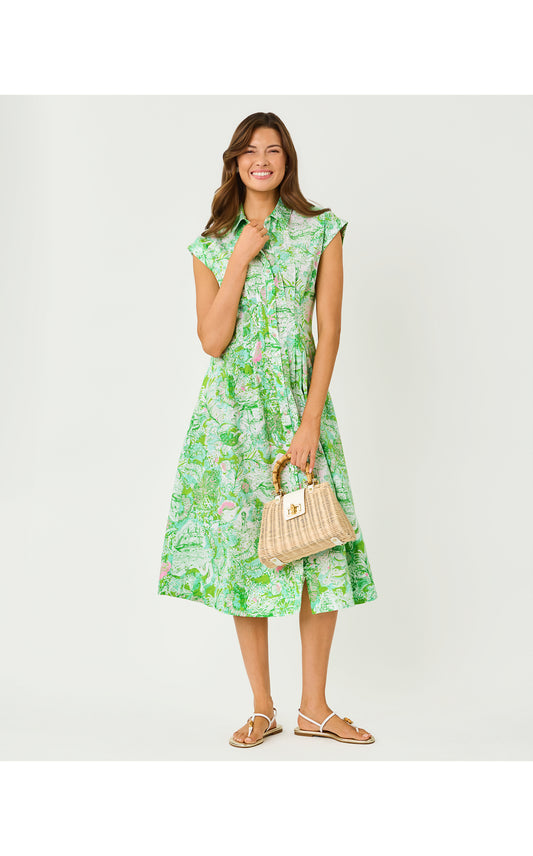 Tonya Midi Shirtdress - Resort White Ship To Shore