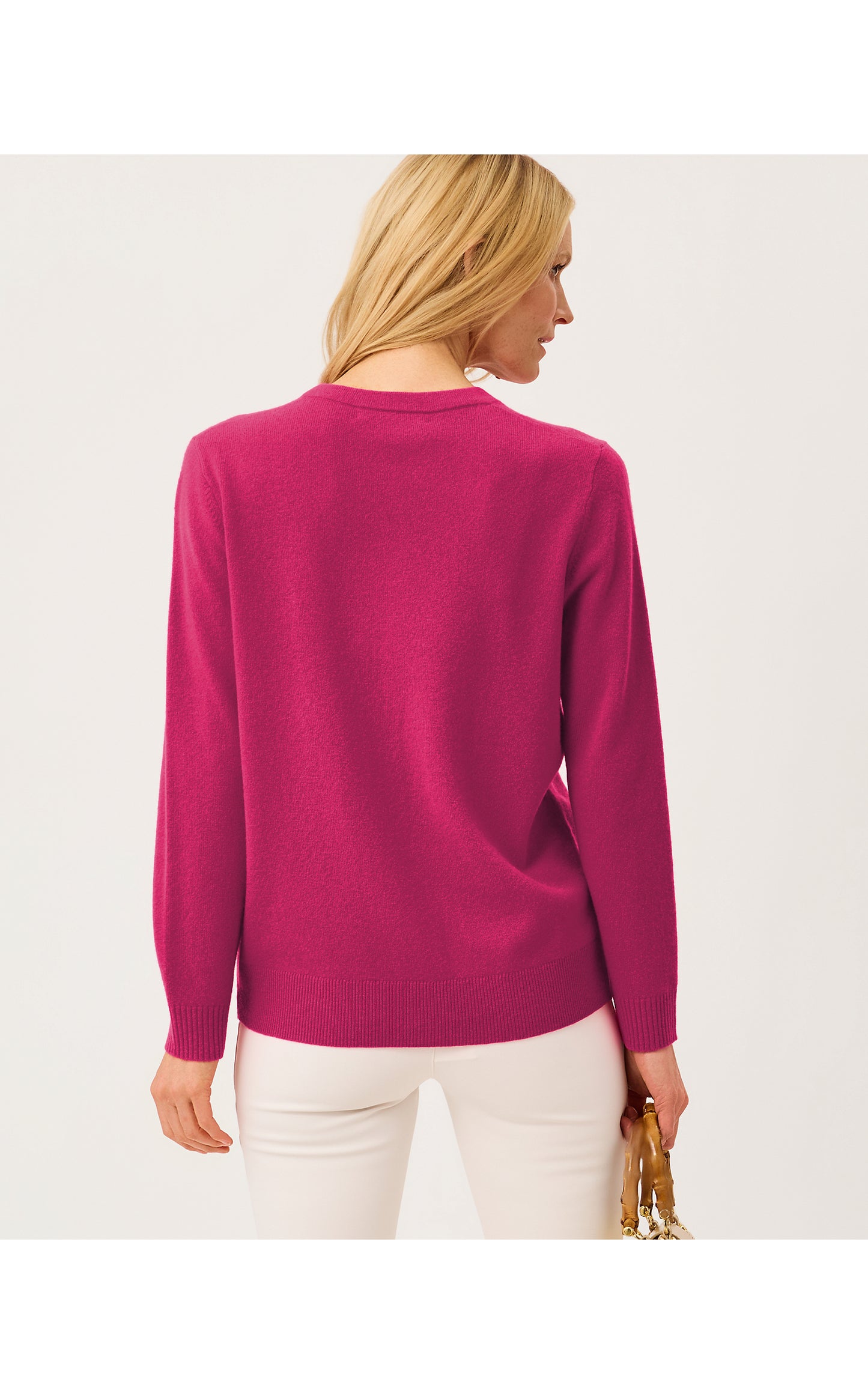 Tippery Cashmere Cardigan - Berry Bouquet