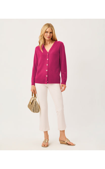 Tippery Cashmere Cardigan - Berry Bouquet