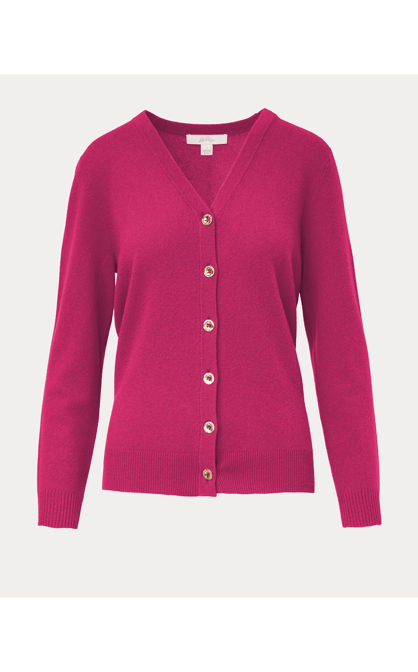 Tippery Cashmere Cardigan - Berry Bouquet