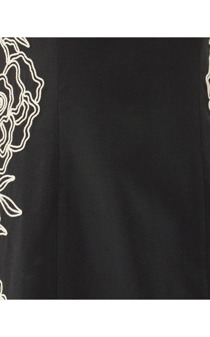 Messina Maxi Shift Dress - Noir