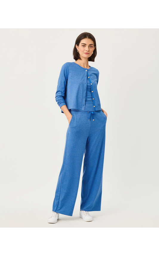 UPF50+ Kai Cardigan - Heathered Merriweather Blue