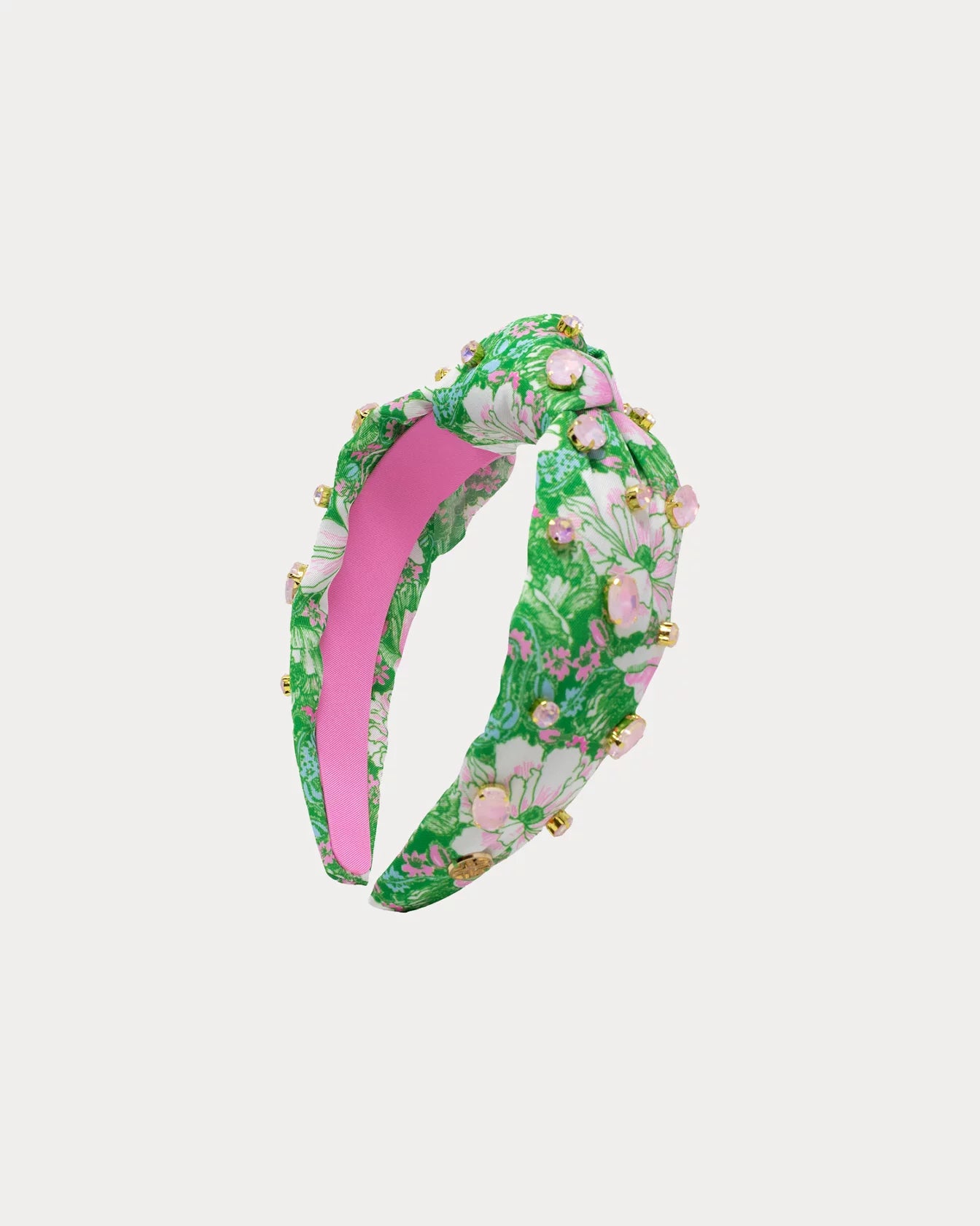 Slim Knot Embellished Headband - Putting Green Poppyland