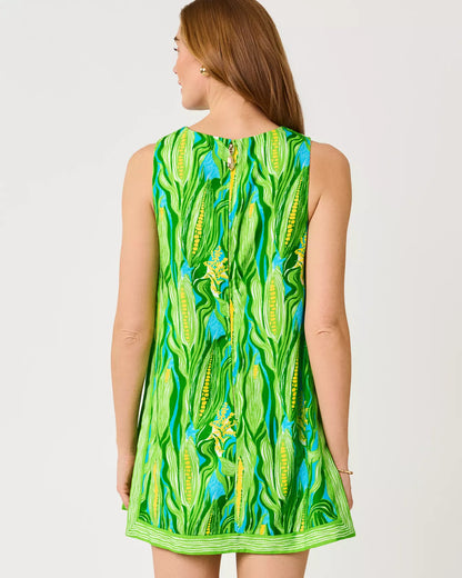 Aisling Shift Romper - Turquoise Tide Sweet Corn Engineered Romper