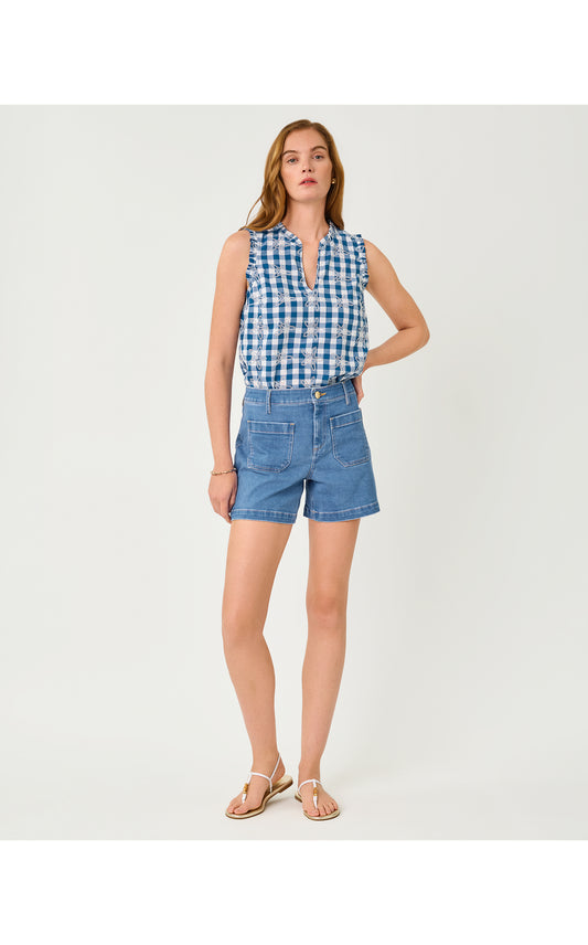 Harleen High Rise Short - Rosanna Wash