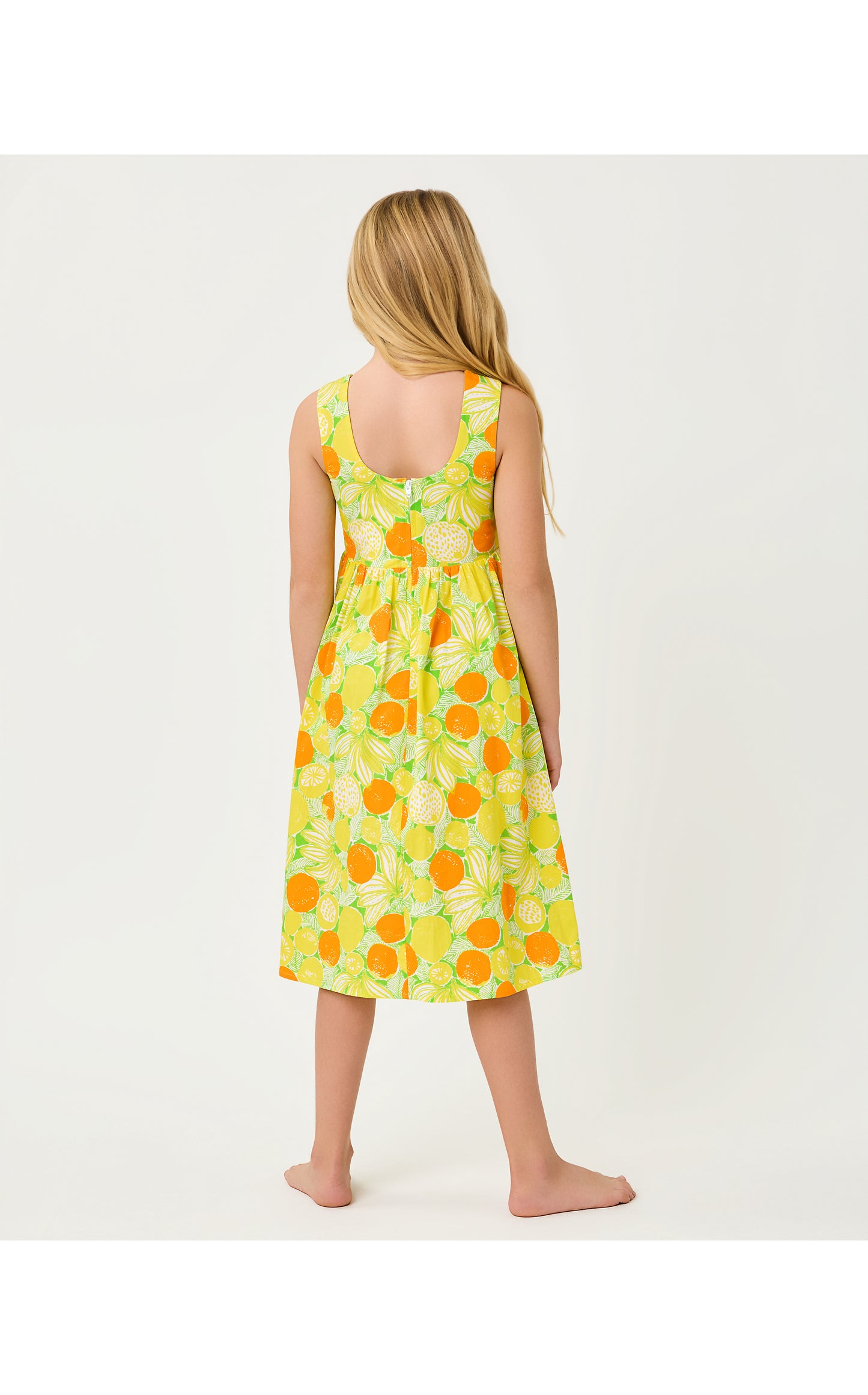 Mini Daisey Midi Dress - Island Palm Zesty