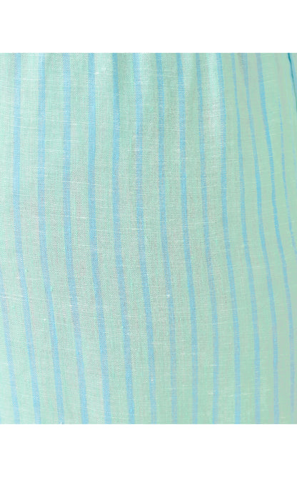 Mirabella Linen Palazzo - Mint Condition X Capri Blue Saint Tropez Stripe