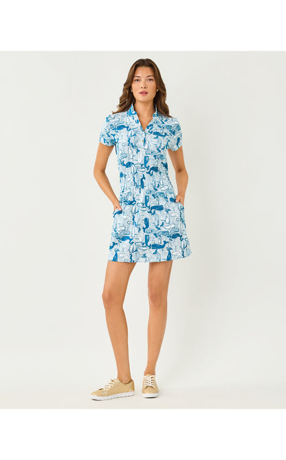 UPF50+ Love Active Dress - Nassau Blue Thar She Blows