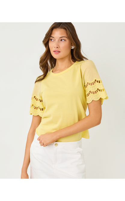 Sebene Knit Top - Finch Yellow