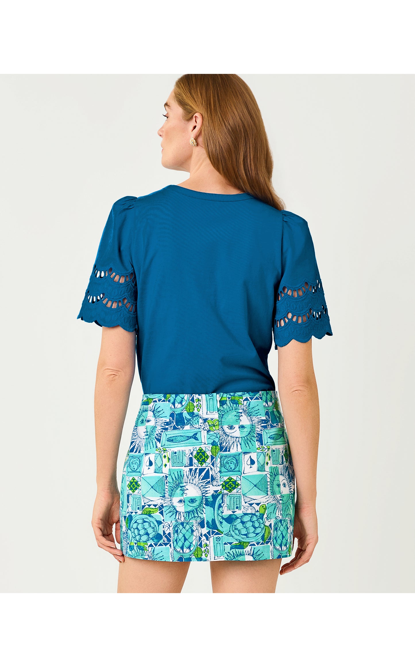 Sebene Knit Top - Nassau Blue