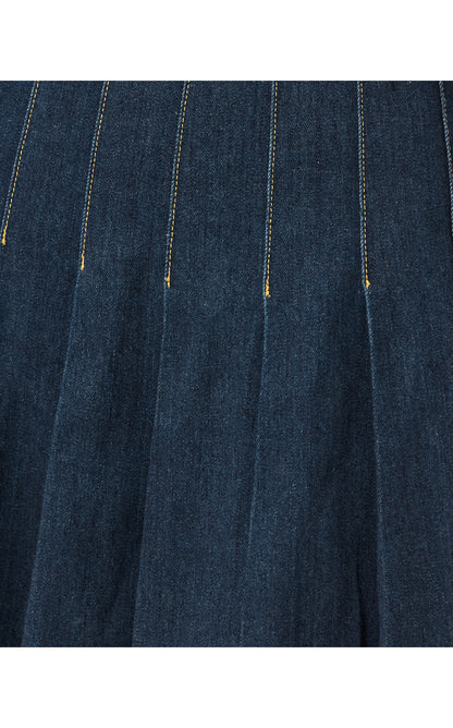 Jayci Denim Mini Skirt - Dark Wash