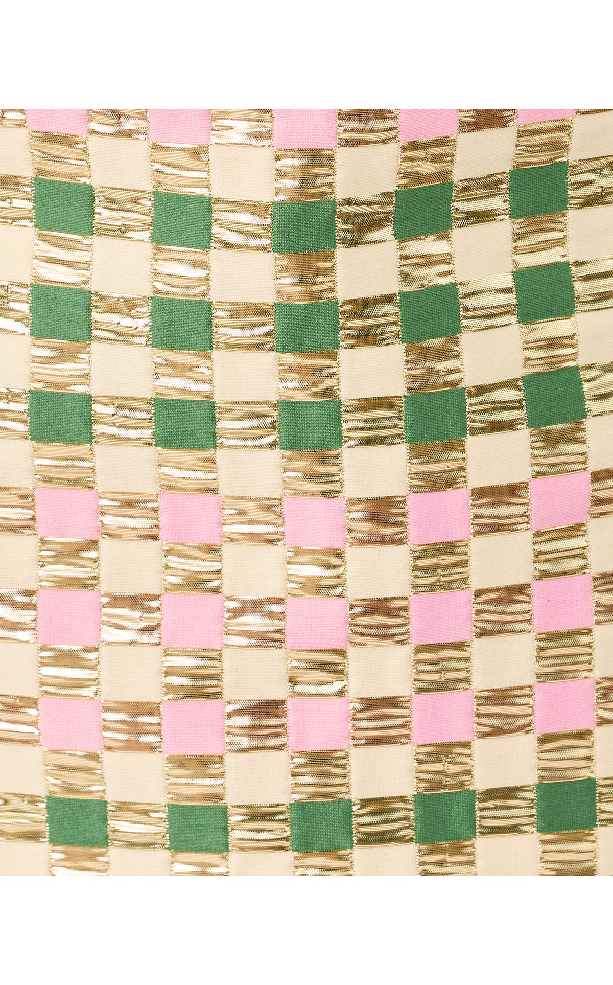 Sarissa Mini Skirt - Oregano Golden Gingham Jacquard