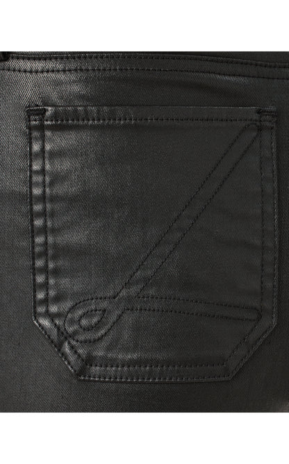 Harleen High Rise Coated Jean - Noir