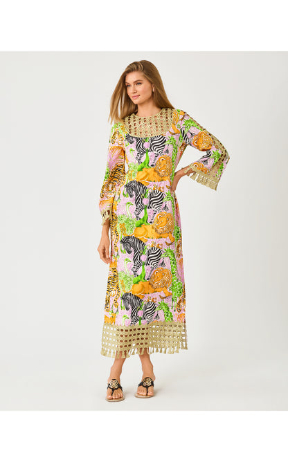 Strothers Stretch Maxi Shift - Multi Lillys Zoo Engineered Woven Maxi