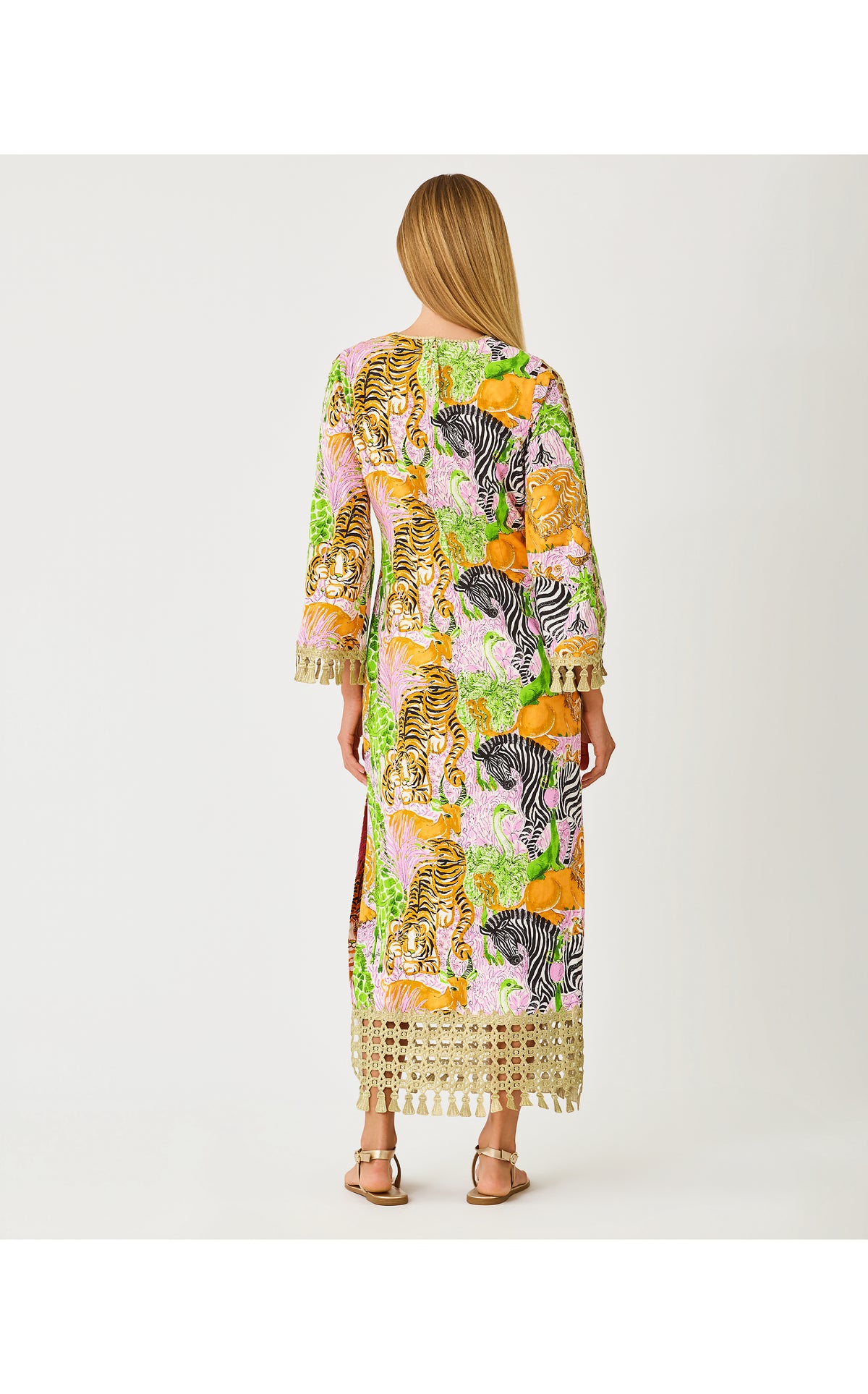 Strothers Stretch Maxi Shift - Multi Lillys Zoo Engineered Woven Maxi