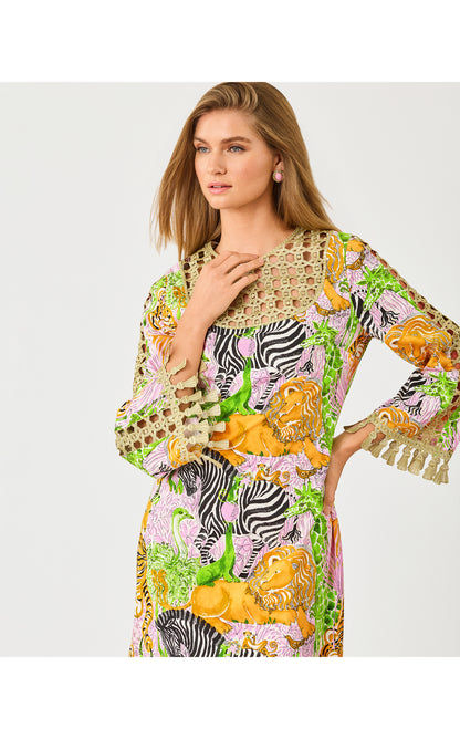 Strothers Stretch Maxi Shift - Multi Lillys Zoo Engineered Woven Maxi