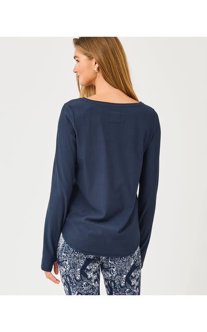 Luxletic Affirmation Pullover - Low Tide Navy