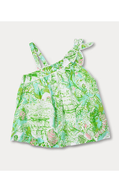 Lilly Pulitzer X Janie and Jack - Tessa One Shoulder Top - Resort White Ship To Shore