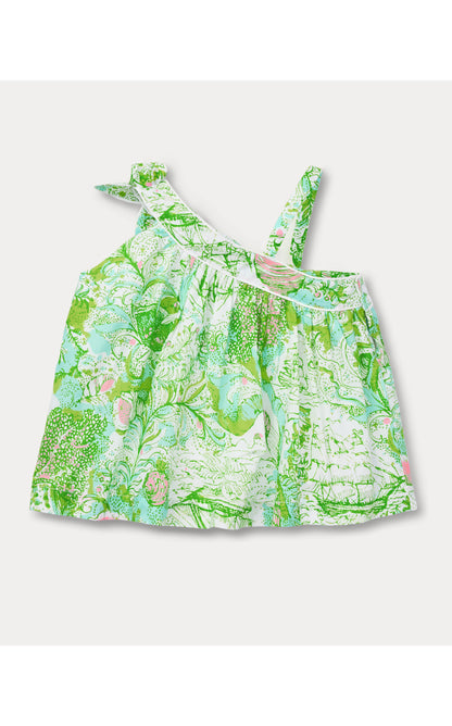 Lilly Pulitzer X Janie and Jack - Tessa One Shoulder Top - Resort White Ship To Shore