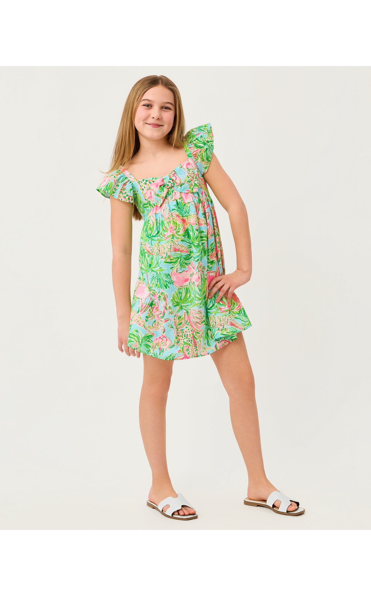 Lilly Pulitzer X Janie and Jack - Anika Bow Dress - Multi On Parade