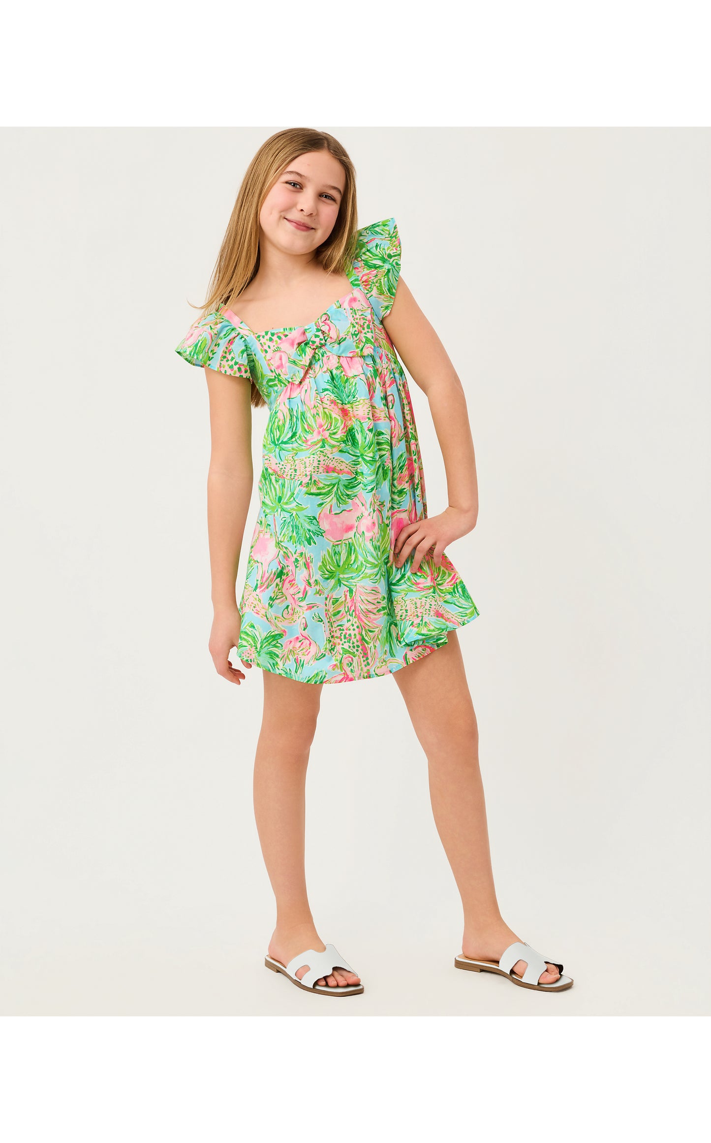Lilly Pulitzer X Janie and Jack - Anika Bow Dress - Multi On Parade