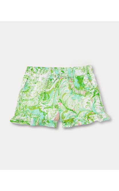 Lilly Pulitzer X Janie and Jack - Talulah Ruffle Short - Resort White Ship To Shore