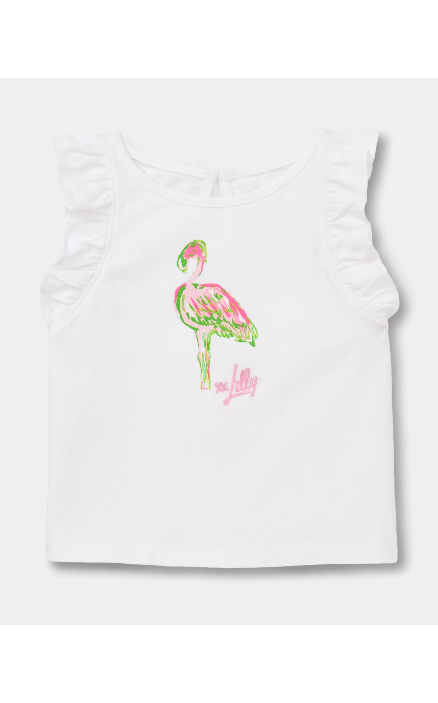 Lilly Pulitzer X Janie and Jack - Chickie Ruffle Top - Multi On Parade Graphic
