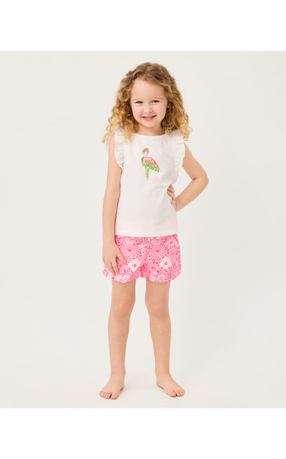 Lilly Pulitzer X Janie and Jack - Clementine Short - Conch Shell Pink Burst Of Joy