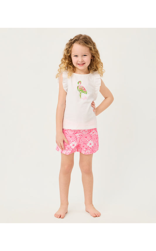 Lilly Pulitzer X Janie and Jack - Clementine Short - Conch Shell Pink Burst Of Joy
