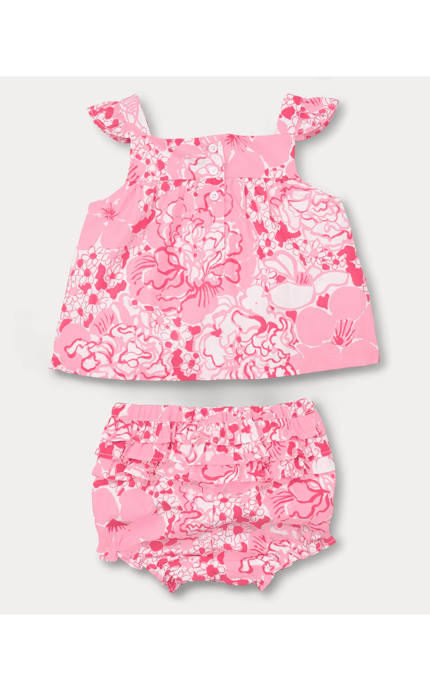 Lilly Pulitzer X Janie and Jack - Wilda Baby Set - Conch Shell Pink Burst Of Joy