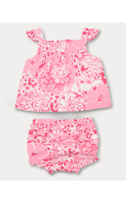 Lilly Pulitzer X Janie and Jack - Wilda Baby Set - Conch Shell Pink Burst Of Joy