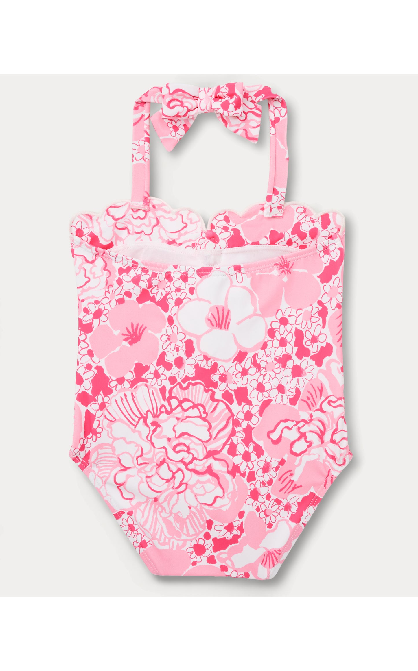 Lilly Pulitzer X Janie and Jack - Maddie Flower Swimsuit - Conch Shell Pink Burst Of Joy