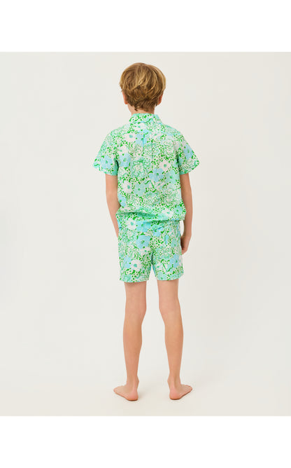 Lilly Pulitzer X Janie and Jack - Lavin Button Down - Mint Condition Burst Of Joy