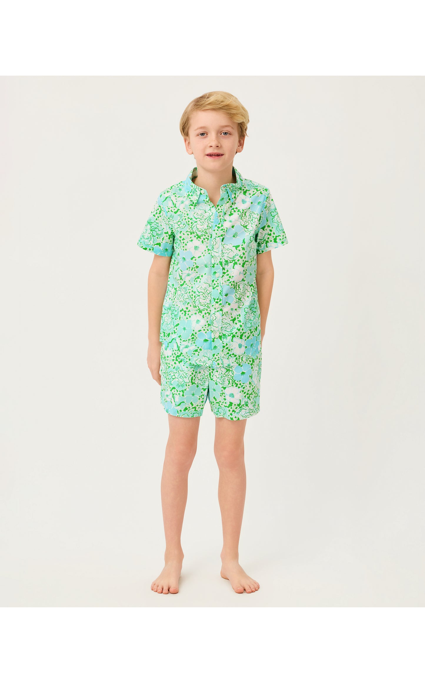 Lilly Pulitzer X Janie and Jack - Lavin Button Down - Mint Condition Burst Of Joy