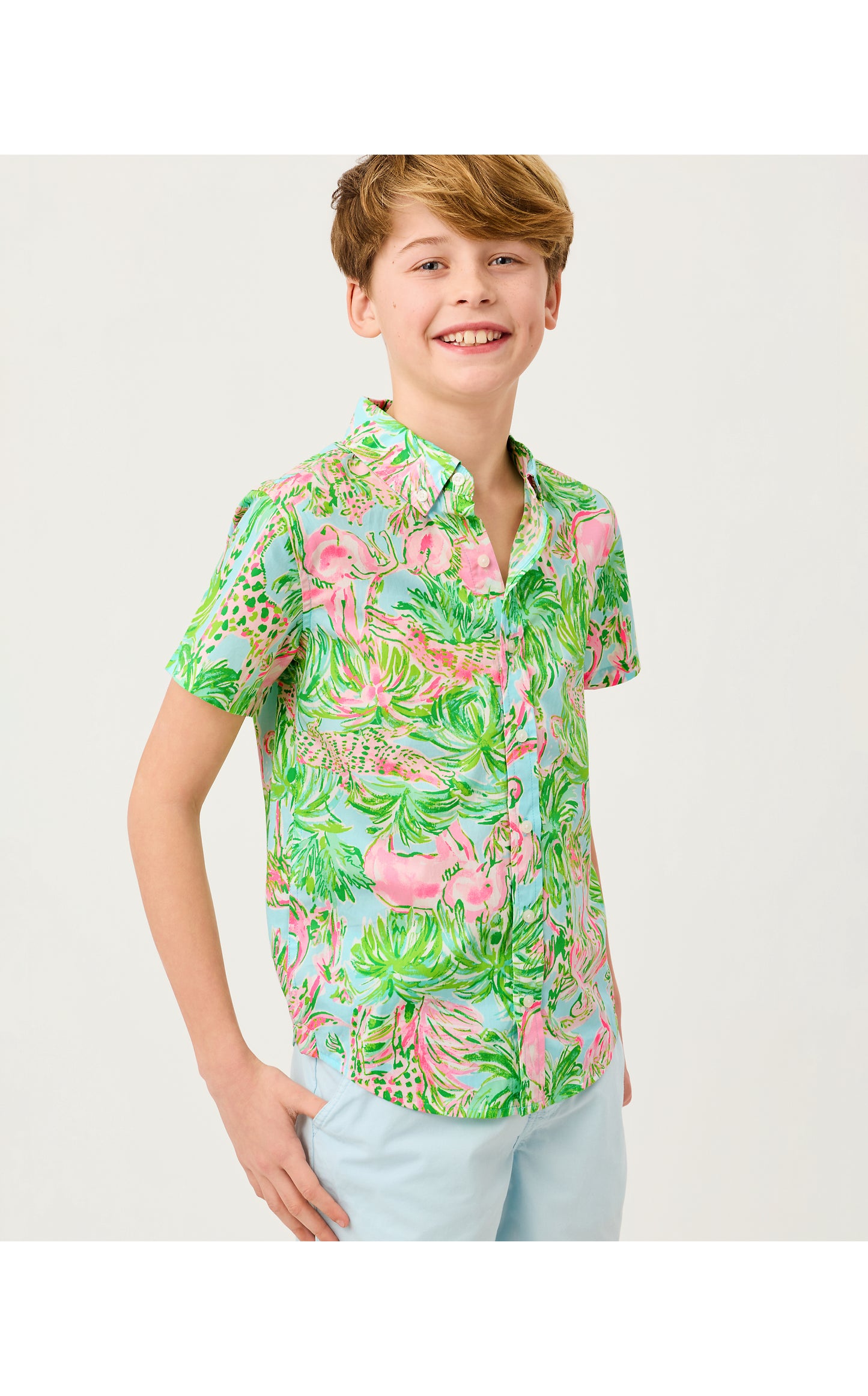 Lilly Pulitzer X Janie and Jack - Lavin Button Down - Multi On Parade