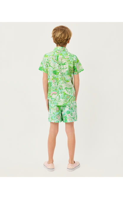 Lilly Pulitzer X Janie and Jack - Lavin Button Down - Resort White Ship To Shore