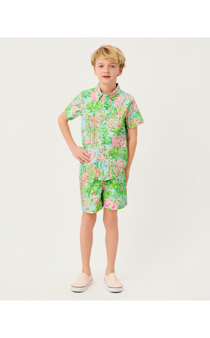 Lilly Pulitzer X Janie and Jack -Liam Carter Swim Trunk - Multi On Parade