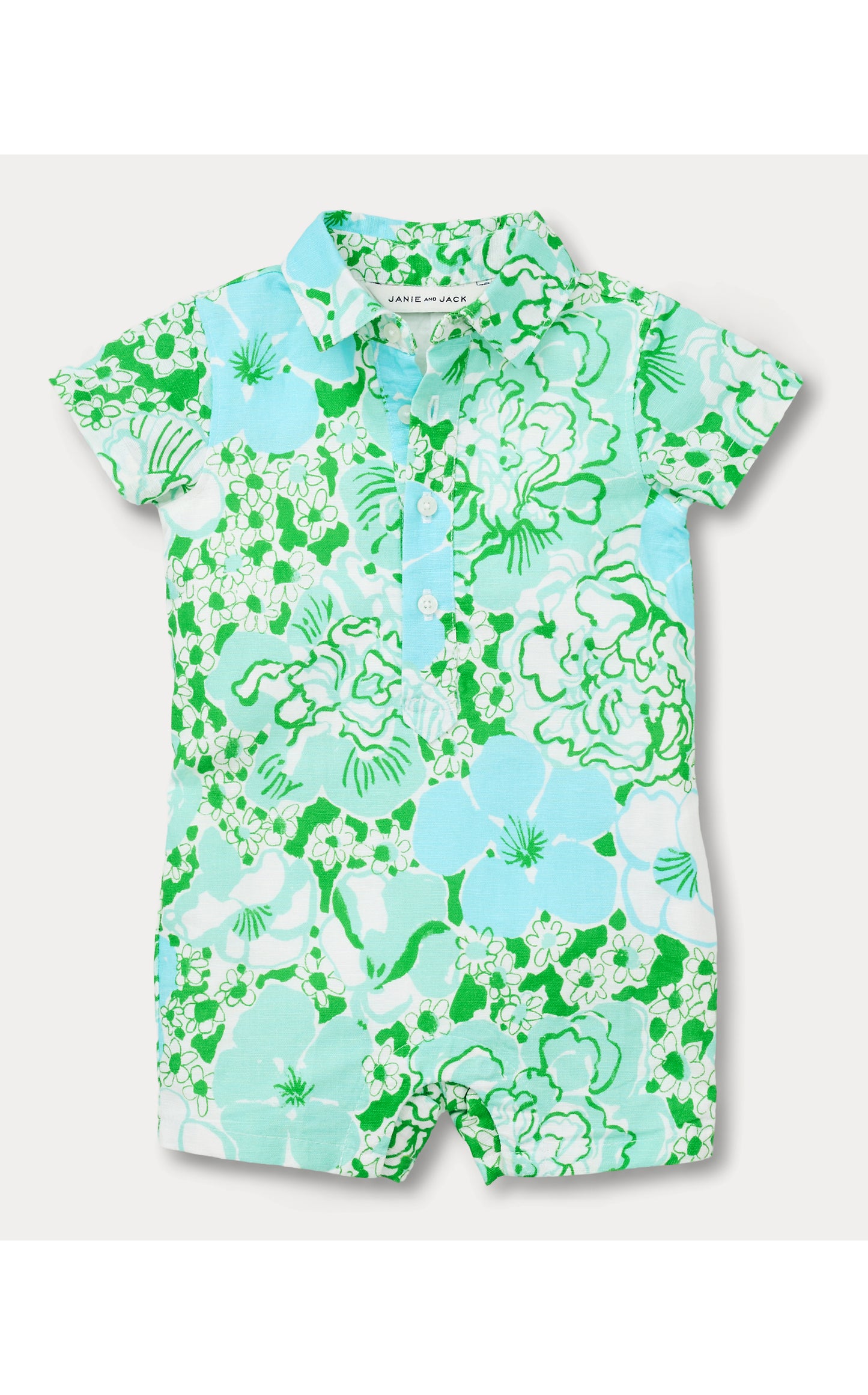 Lilly Pulitzer X Janie and Jack - Lavi Romper - Mint Condition Burst Of Joy