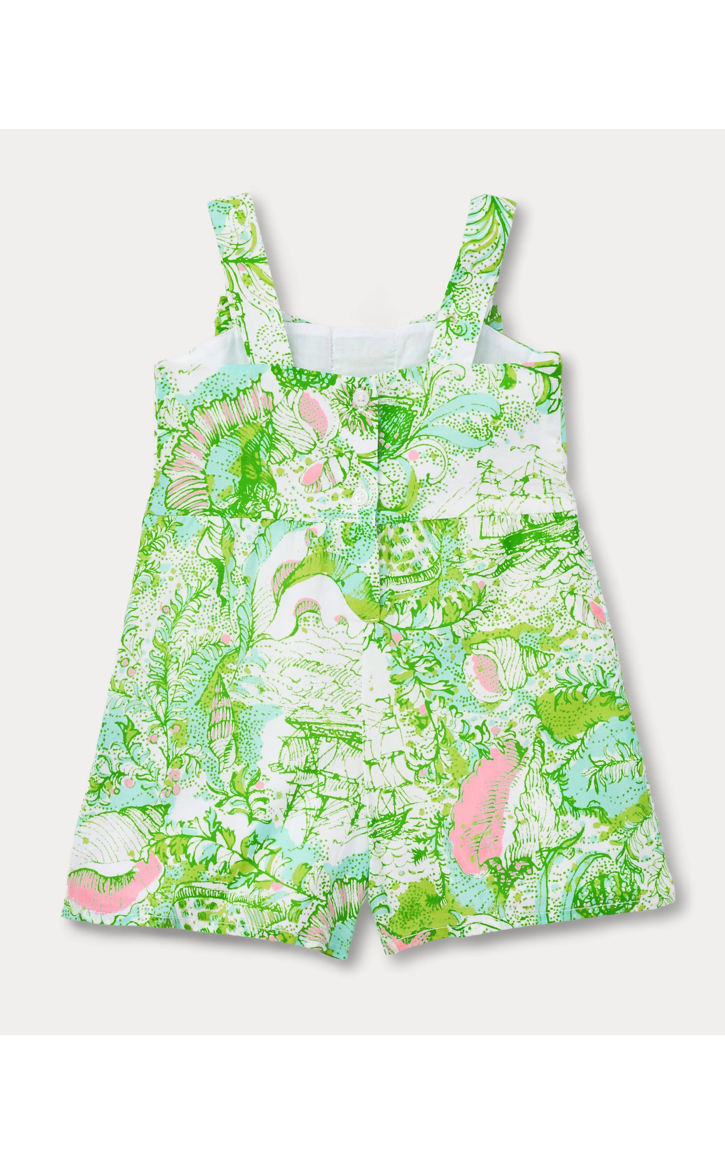Lilly Pulitzer X Janie and Jack - Tinker Bow Romper - Resort White Ship To Shore